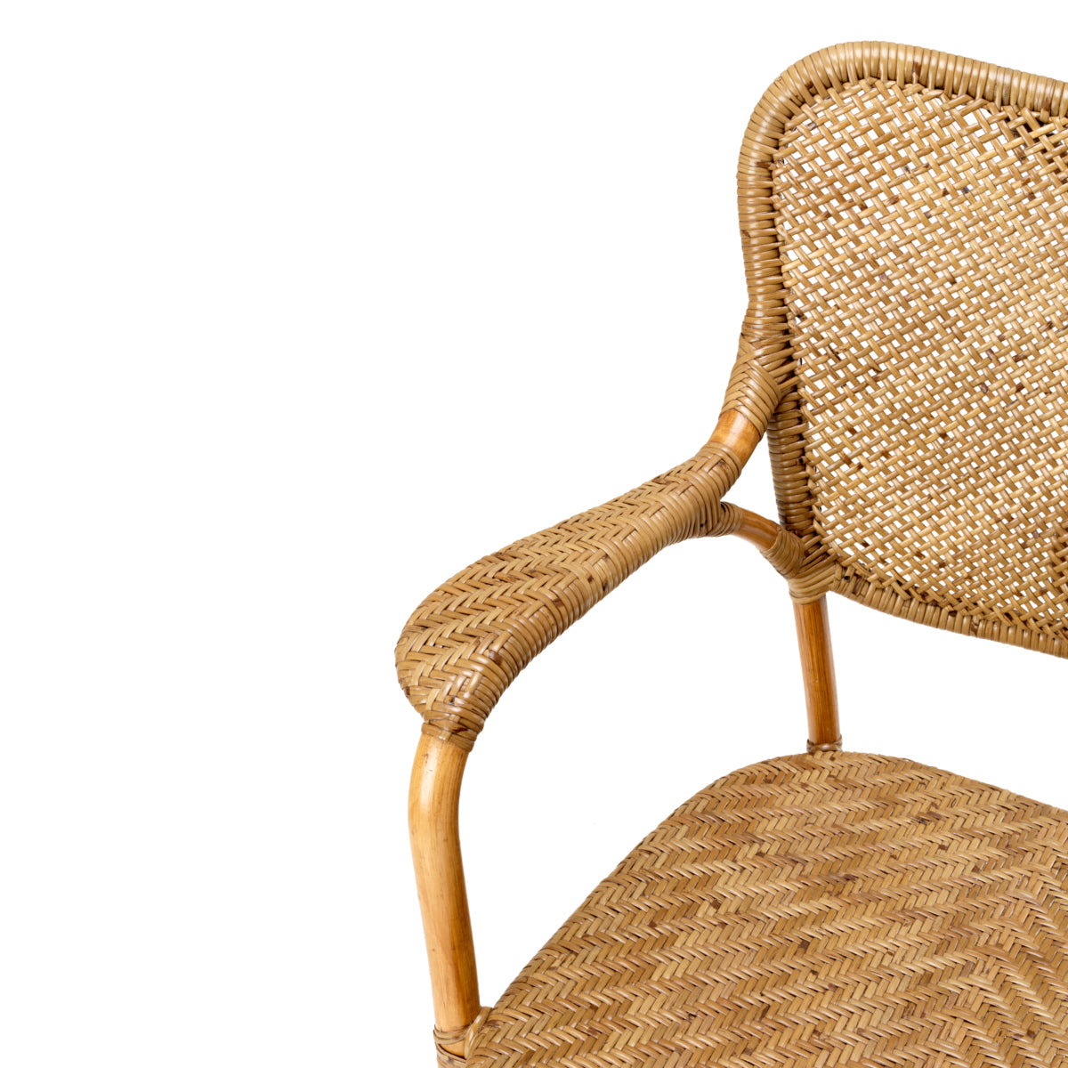 Handwoven Rattan Dining Armchair Colony | Eichholtz California
