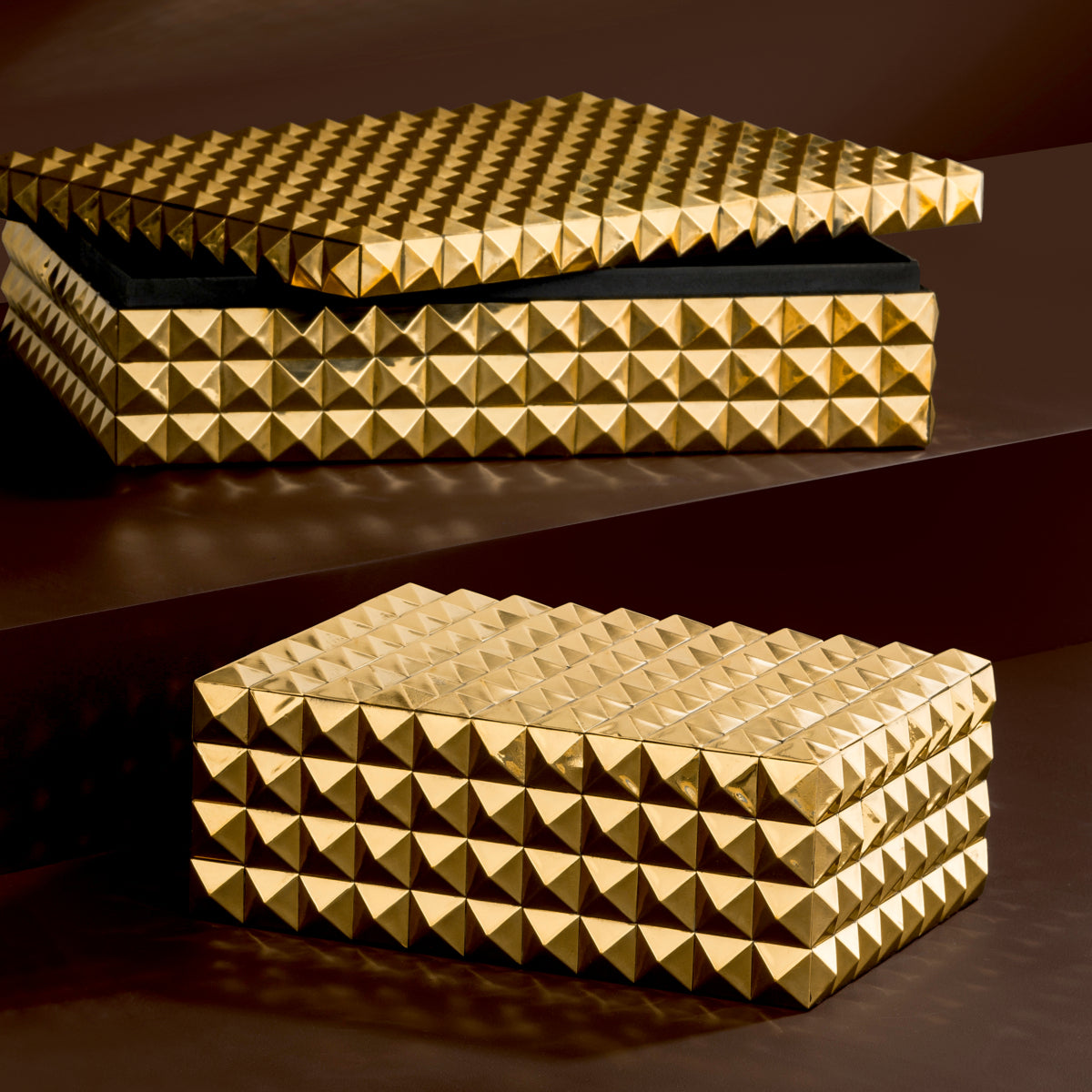 Gold Storage Box Vivienne | Eichholtz Miami