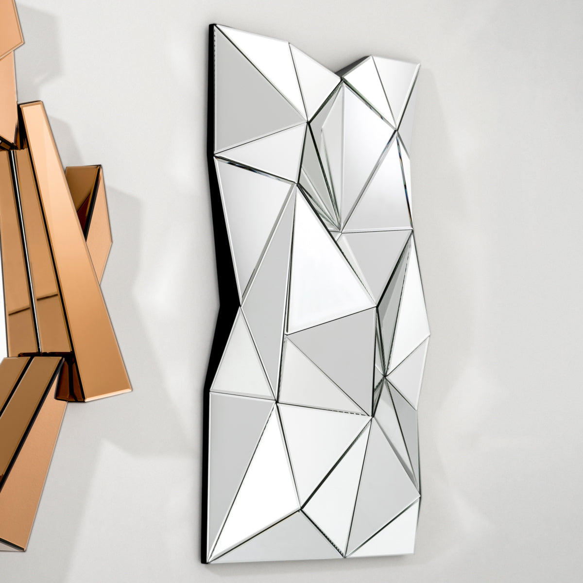Dimensional Glass Wall Mirror Boyton | Eichholtz Miami