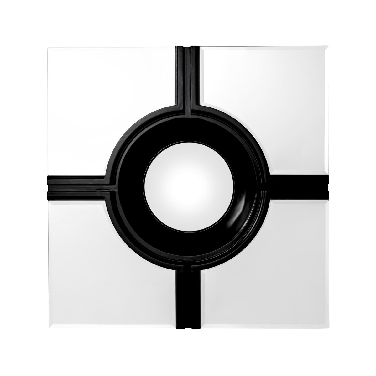Black Convex Mirror Jagger | Eichholtz Miami