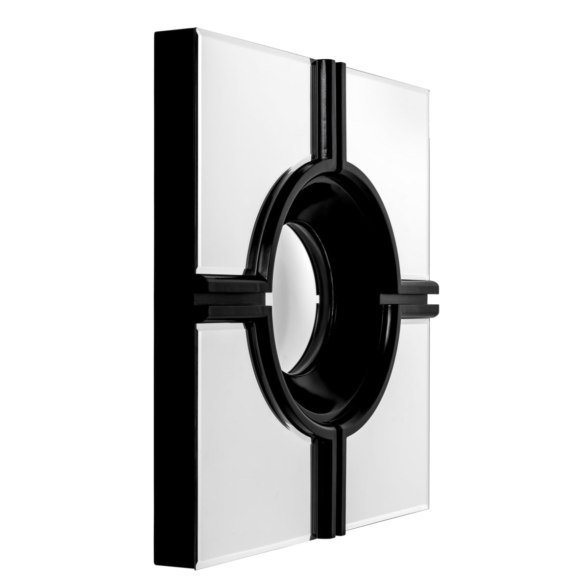 Black Convex Mirror Jagger | Eichholtz Miami
