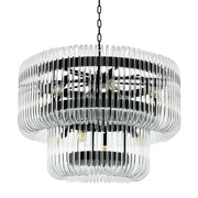 2 Tier Glass Chandelier Sutton House | Eichholtz Miami