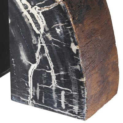 Petrified Wood Bookends (2) Opia | Eichholtz Miami