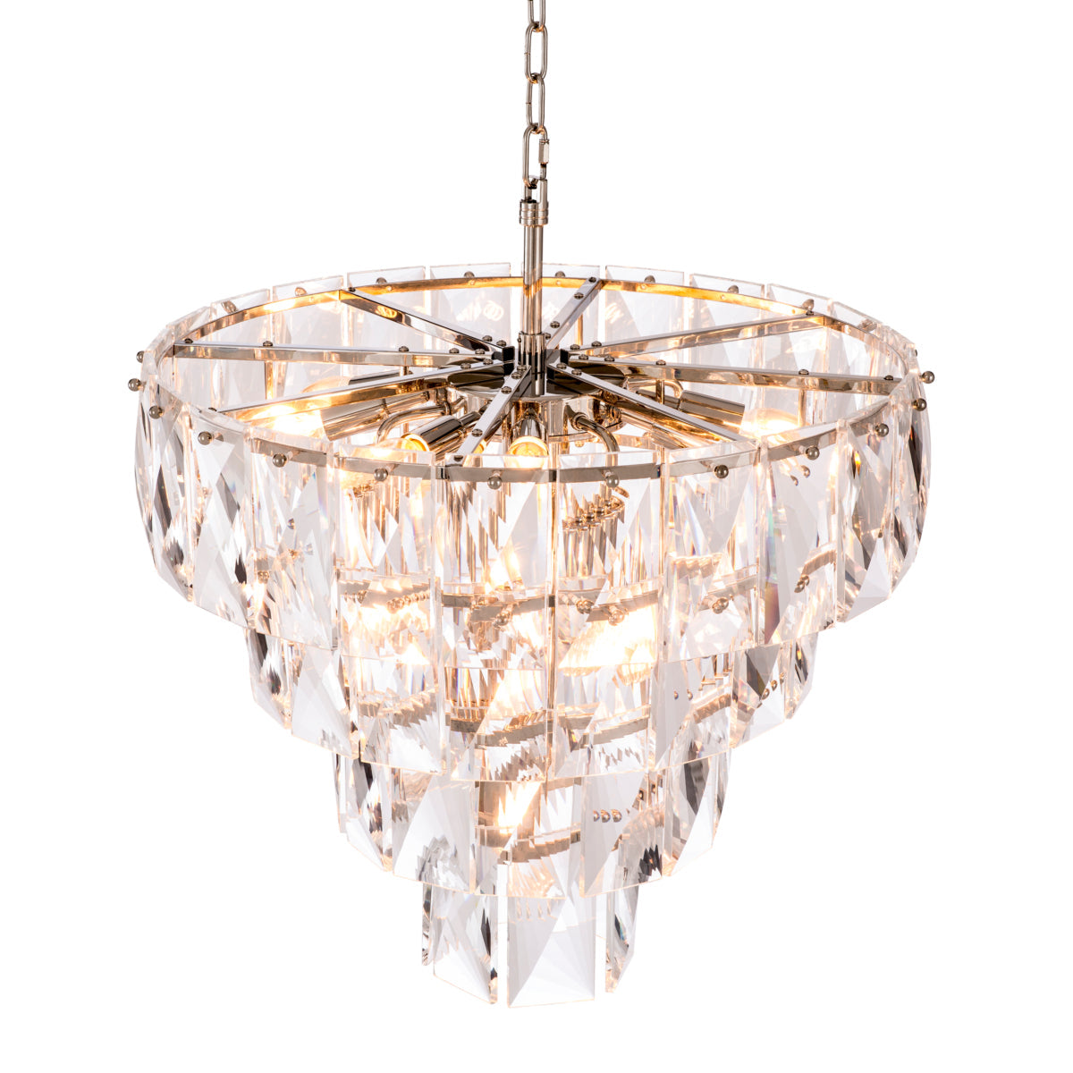 Glass Layered Chandelier S Amazone | Eichholtz Miami