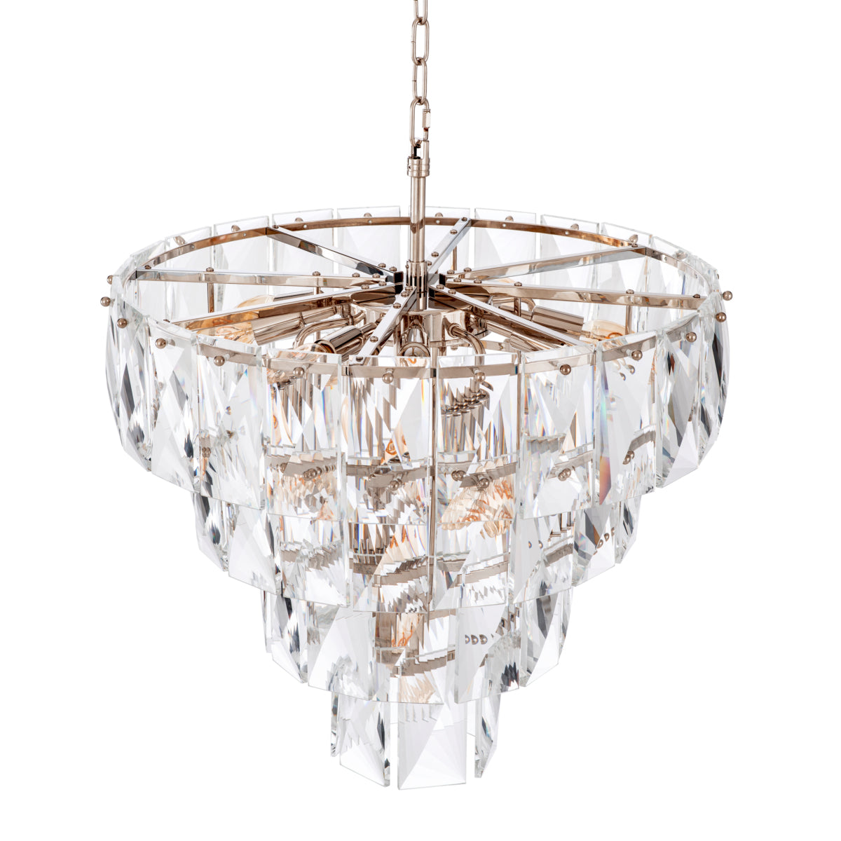 Glass Layered Chandelier S Amazone | Eichholtz Miami