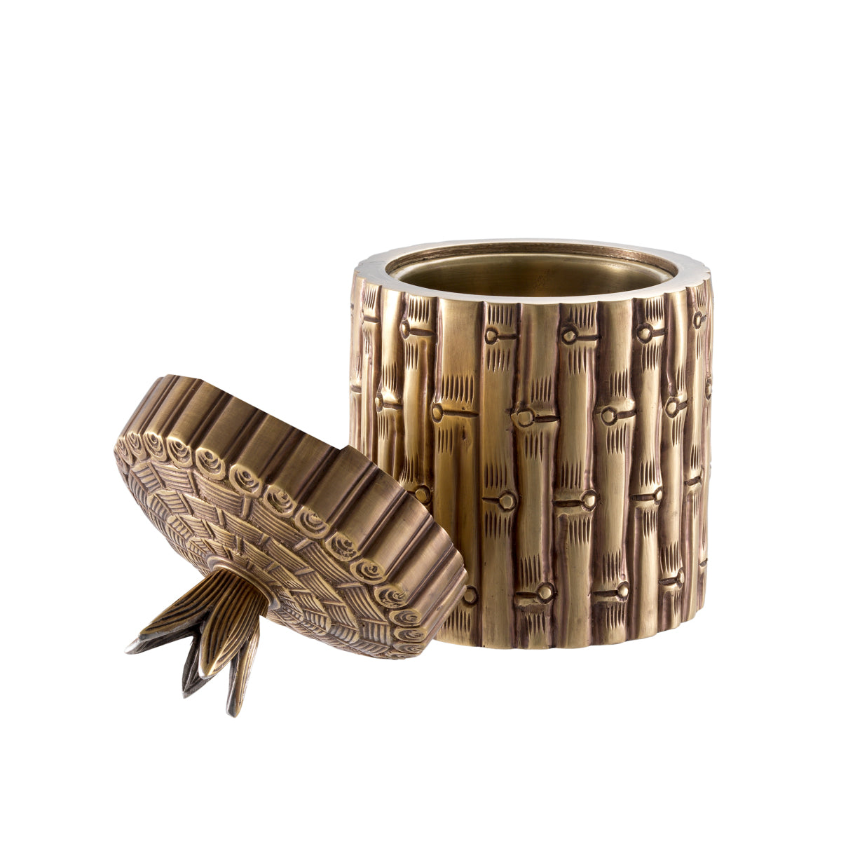 Vintage Brass Bamboo Box | Eichholtz Miami