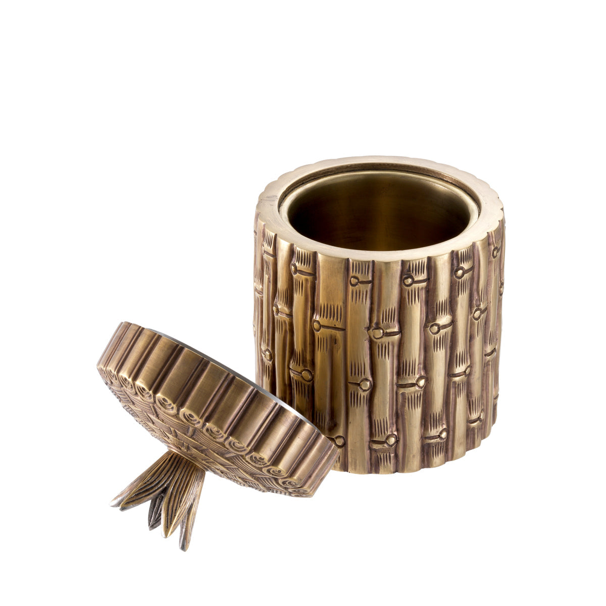 Vintage Brass Bamboo Box | Eichholtz Miami