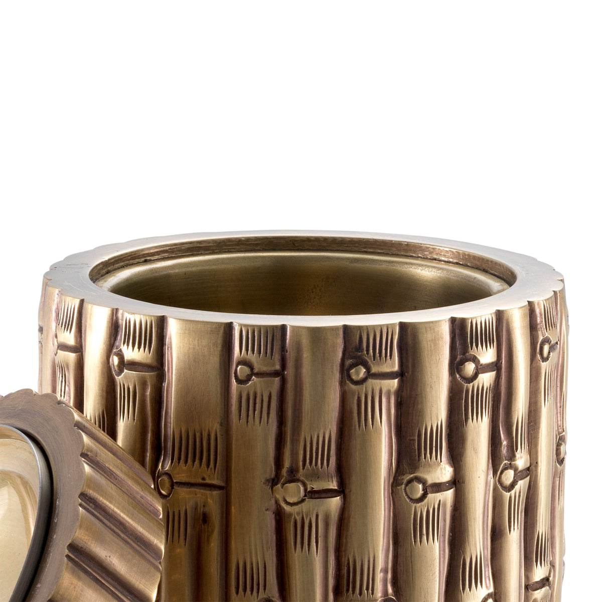 Vintage Brass Bamboo Box | Eichholtz Miami