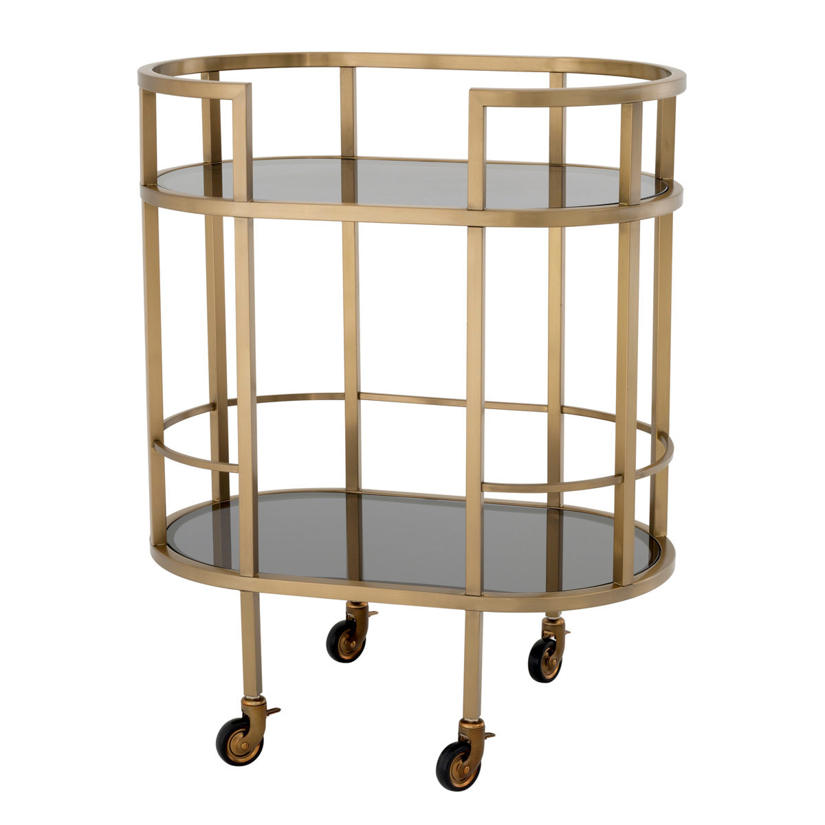 Smoked Glass 2-Layer Trolley Townhouse | Eichholtz Miami
