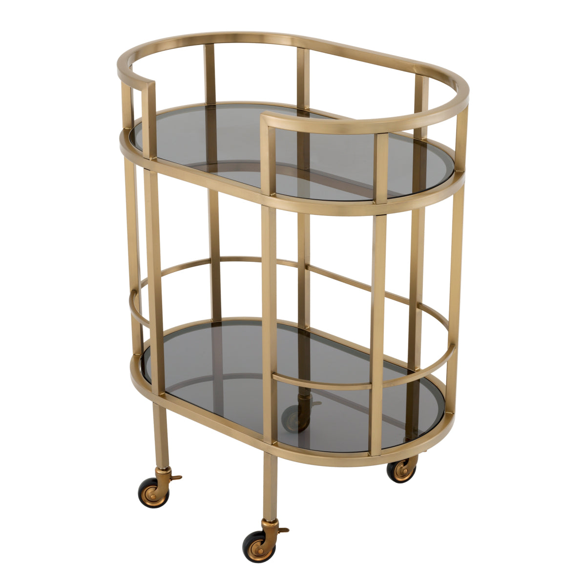 Smoked Glass 2-Layer Trolley Townhouse | Eichholtz Miami