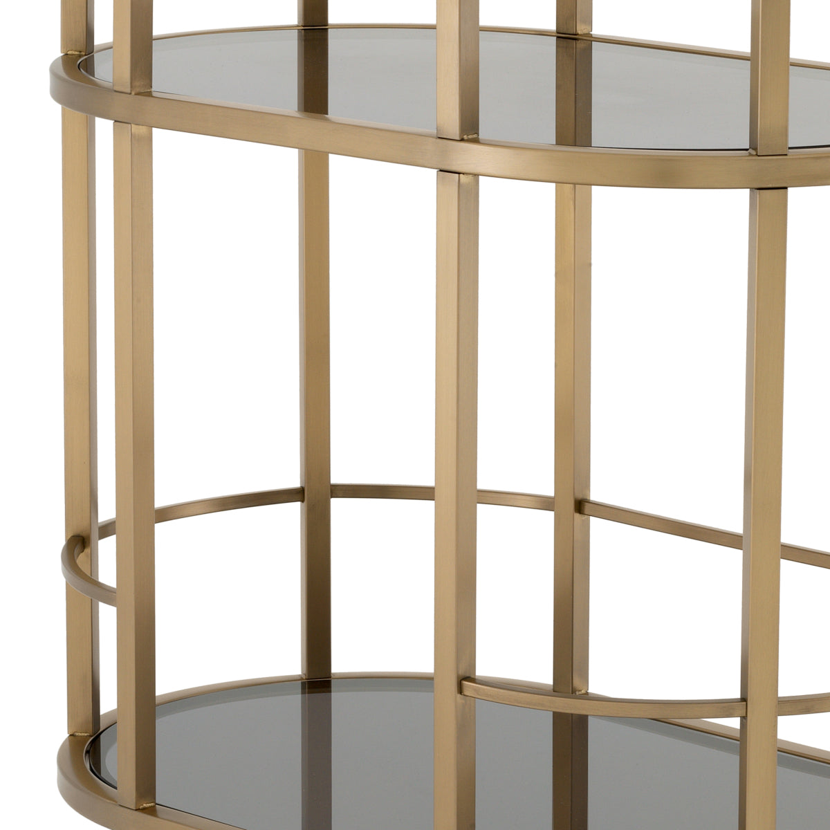 Smoked Glass 2-Layer Trolley Townhouse | Eichholtz Miami