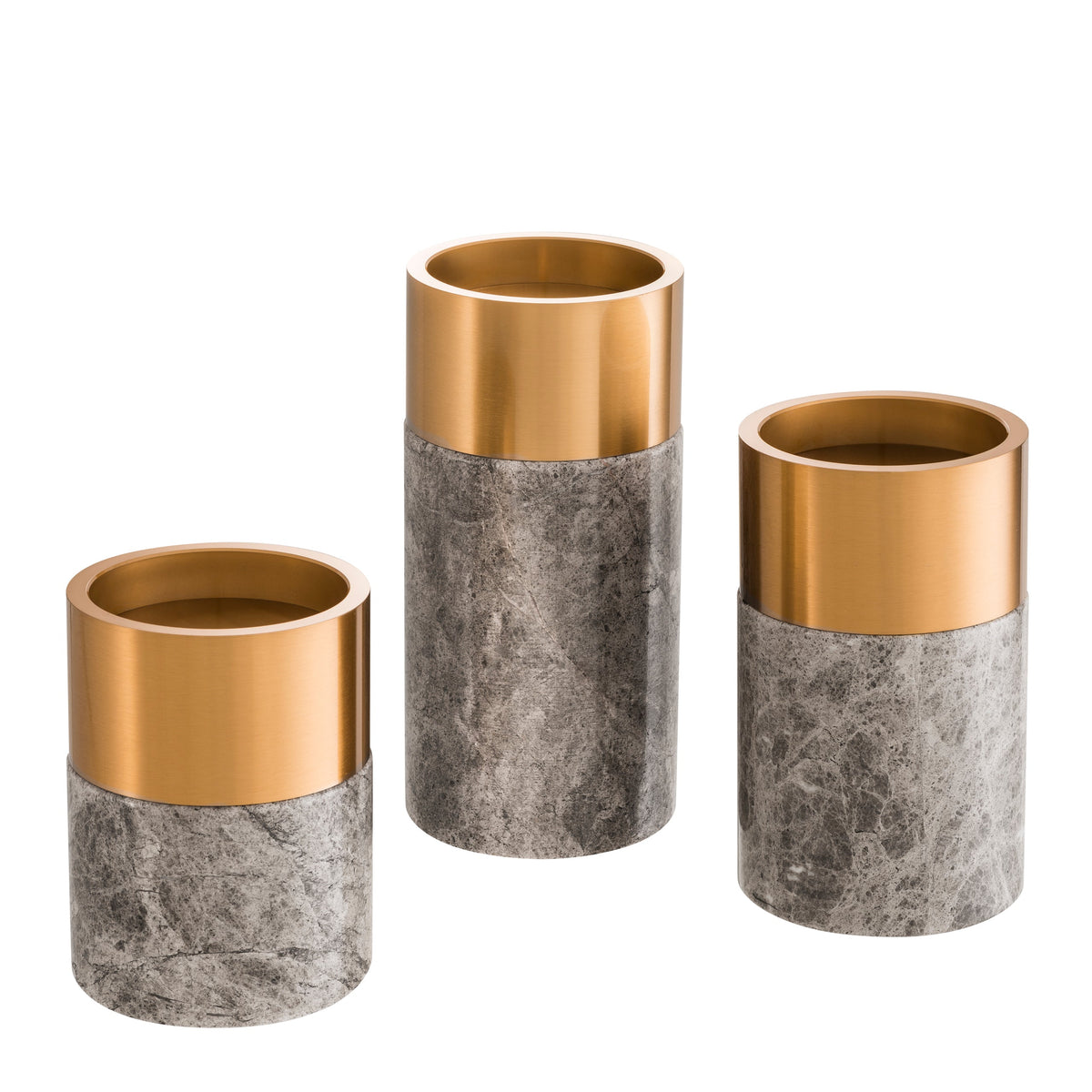 Marble Candle Holder Set (3) Sierra | Eichholtz Miami