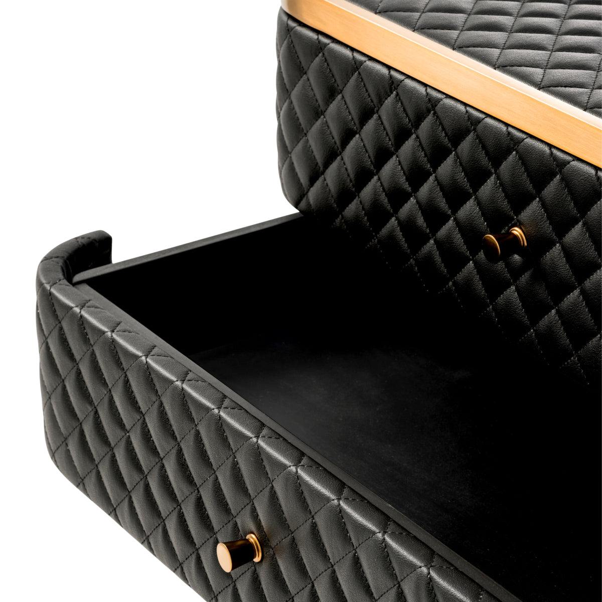 Black Leather Side Table Monfort | Eichholtz Miami