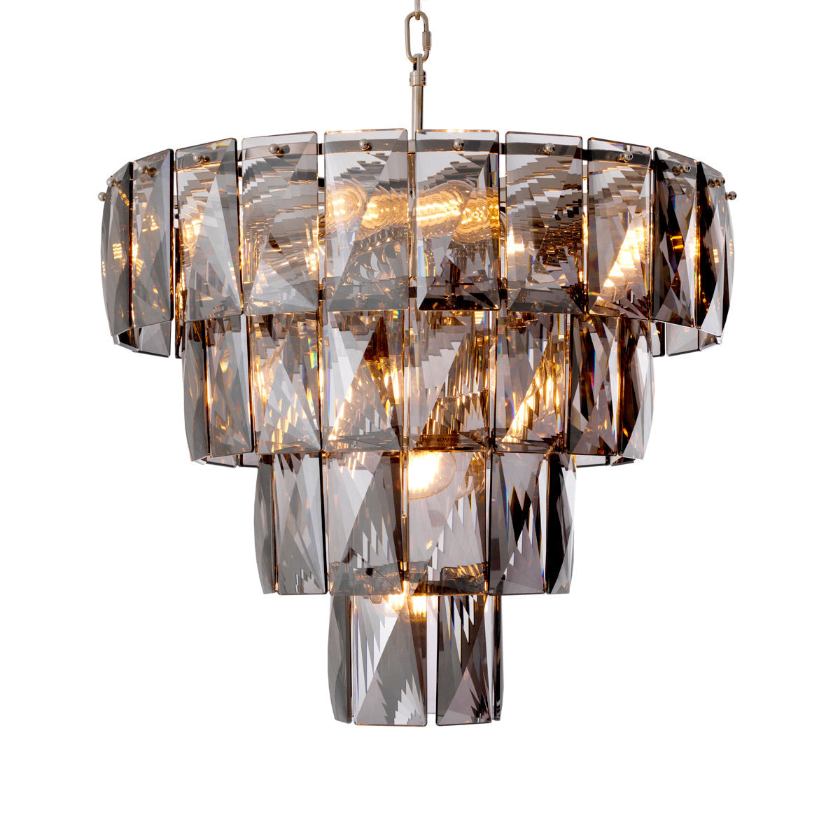 Glass Layered Chandelier S Amazone | Eichholtz Miami