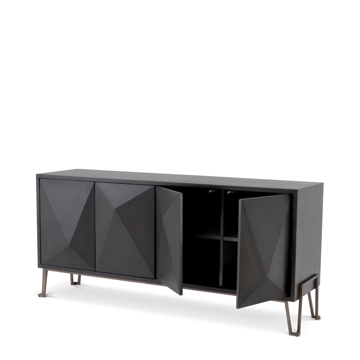Brown Oak Media Cabinet Highland | Eichholtz Miami