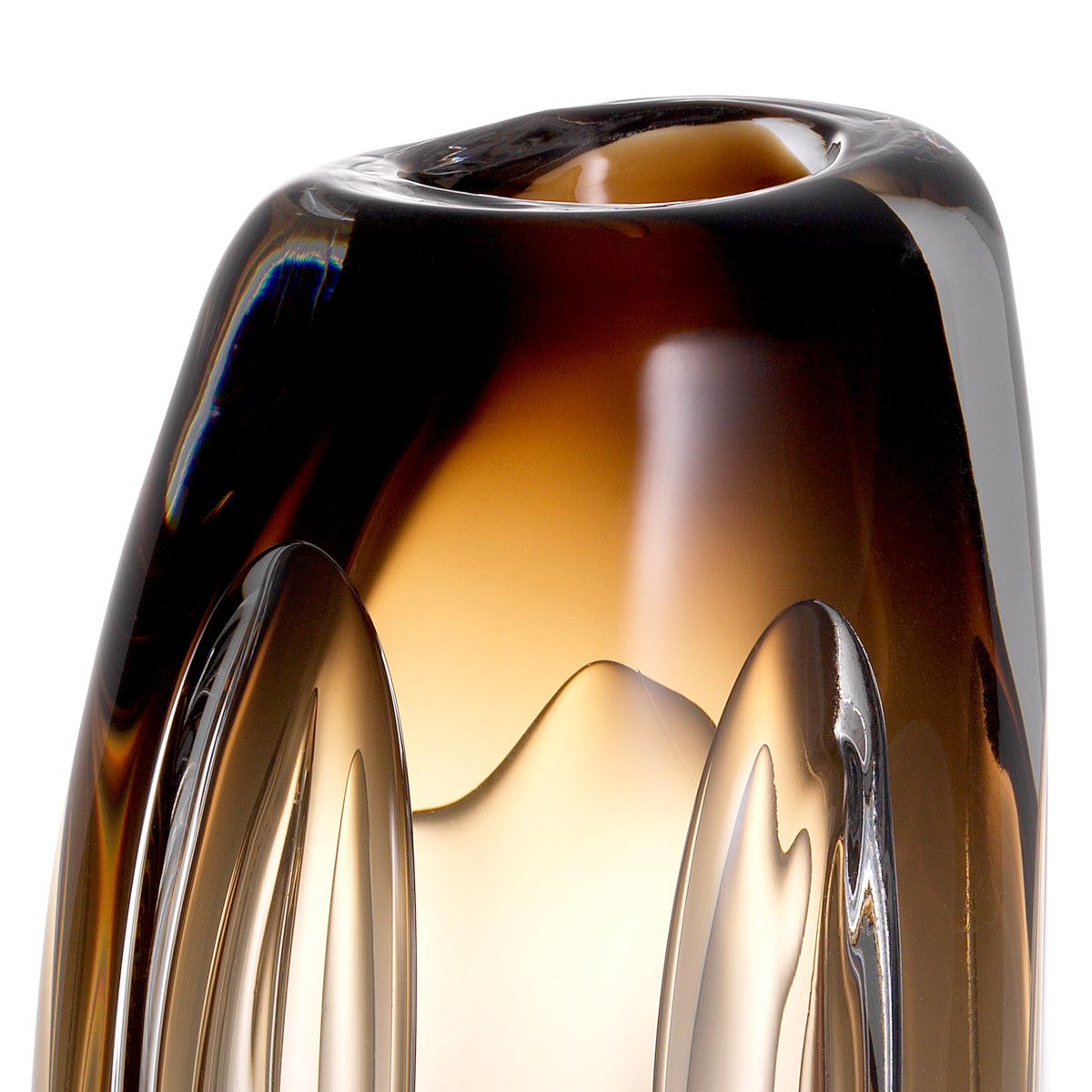 Brown Handblown Glass Vase L Sianni | Eichholtz Miami