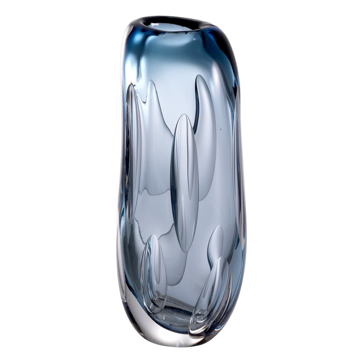 Blue Handblown Glass Vase M Sianni | Eichholtz Miami