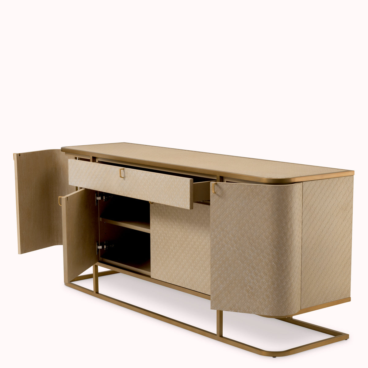 Woven Oak Dresser Napa Valley | Eichholtz Miami