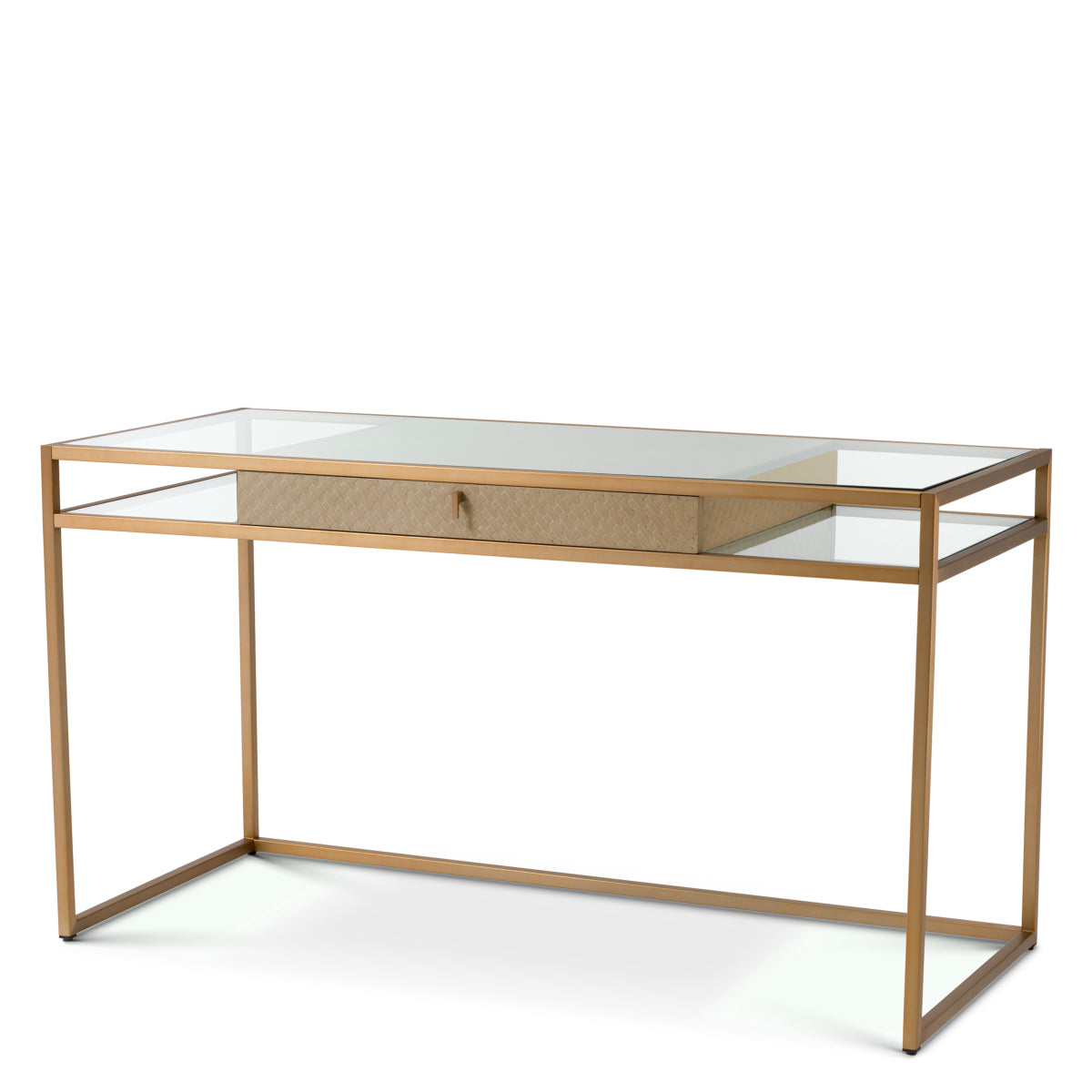 Woven Oak Desk Napa Valley | Eichholtz California