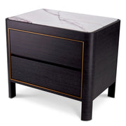 Charcoal Gray Bedside Table Corazon | Eichholtz Miami
