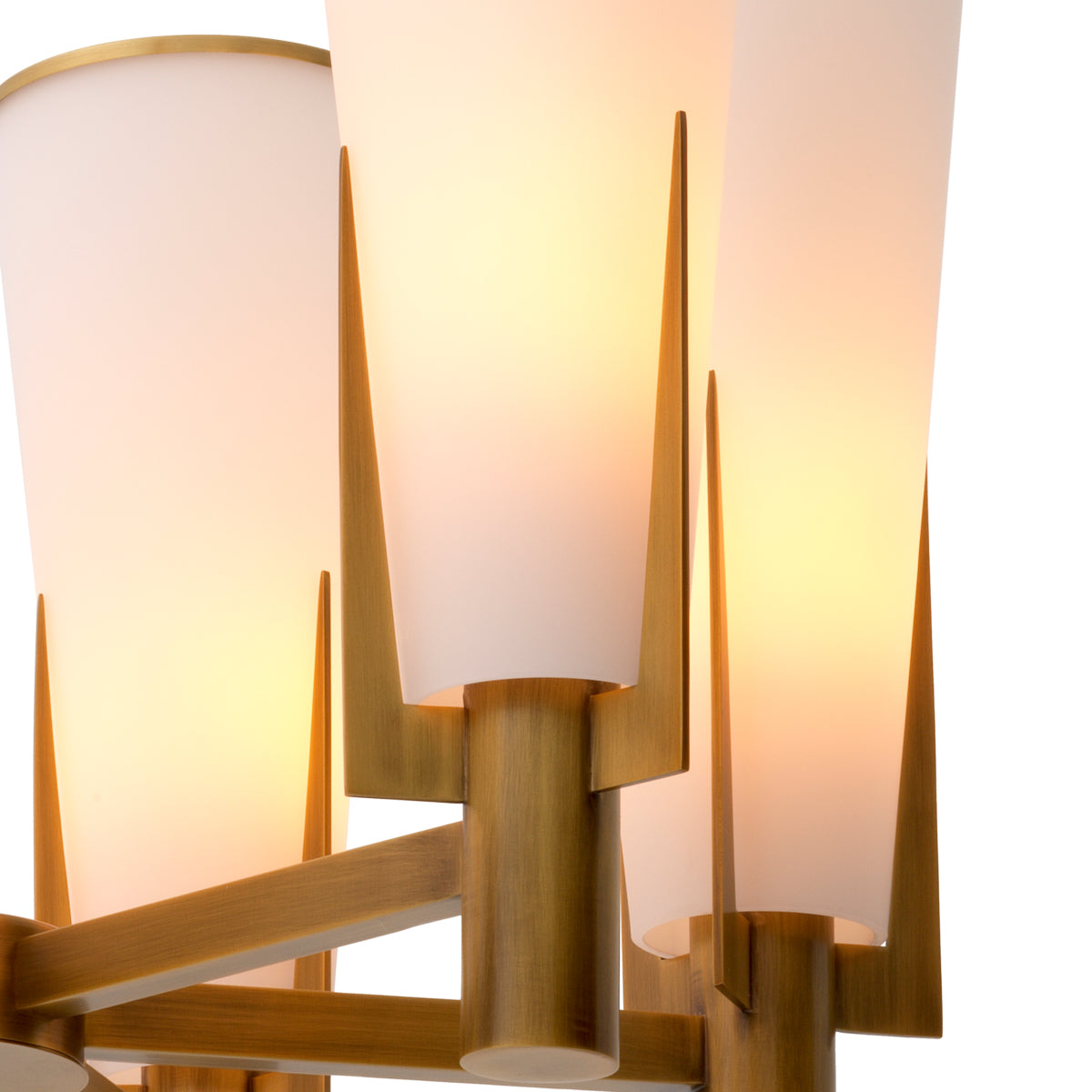 Cone Shade Brass Chandelier Dino | Eichholtz Miami