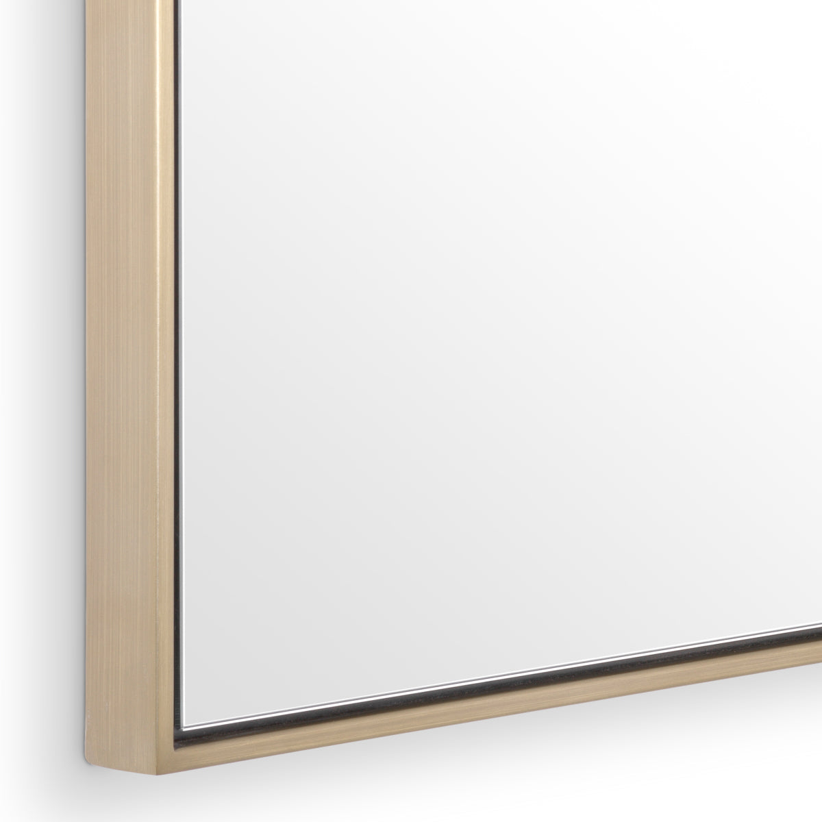 Brushed Brass Mirror Redondo | Eichholtz Miami
