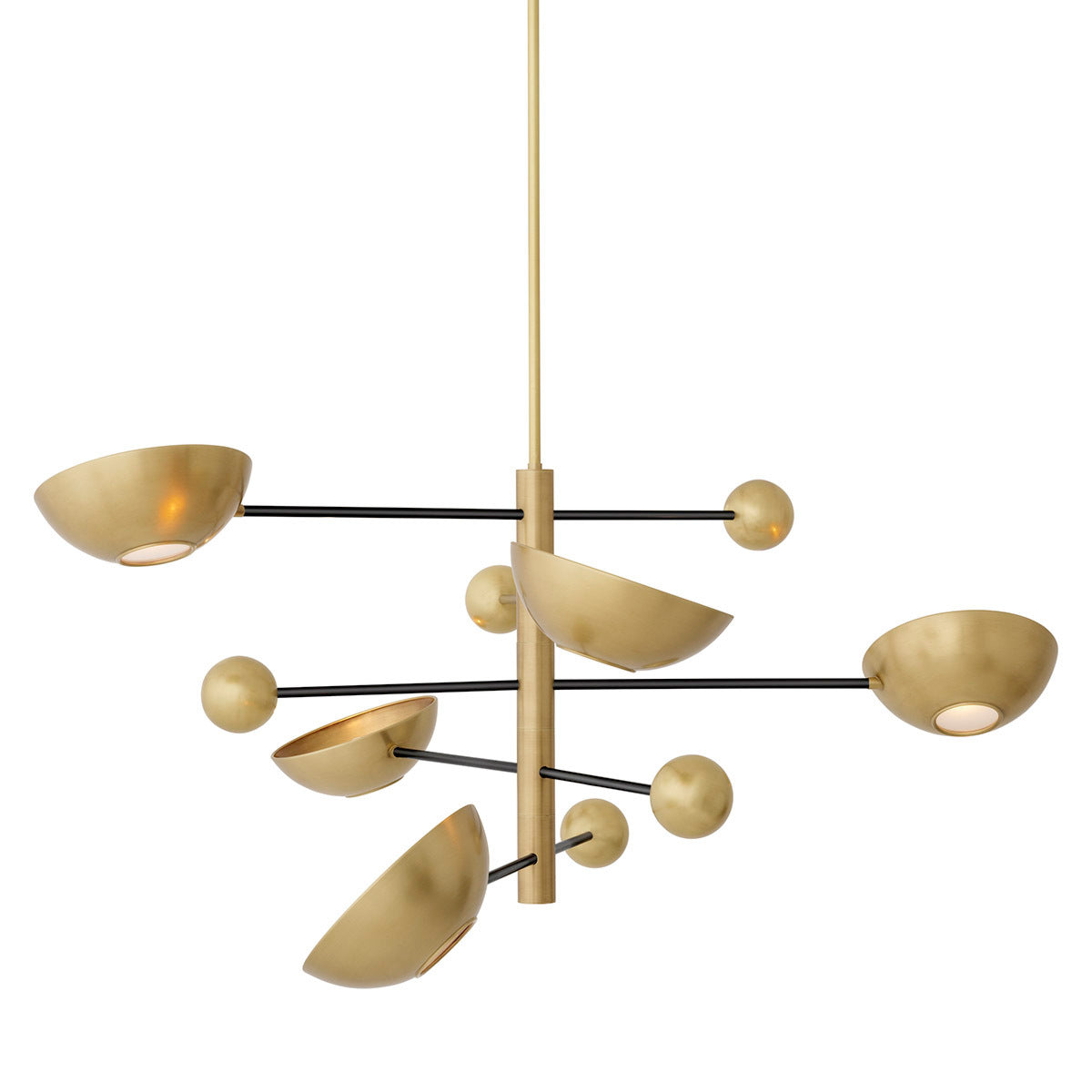 Antique Brass Bowls Chandelier Salinas | Eichholtz Miami