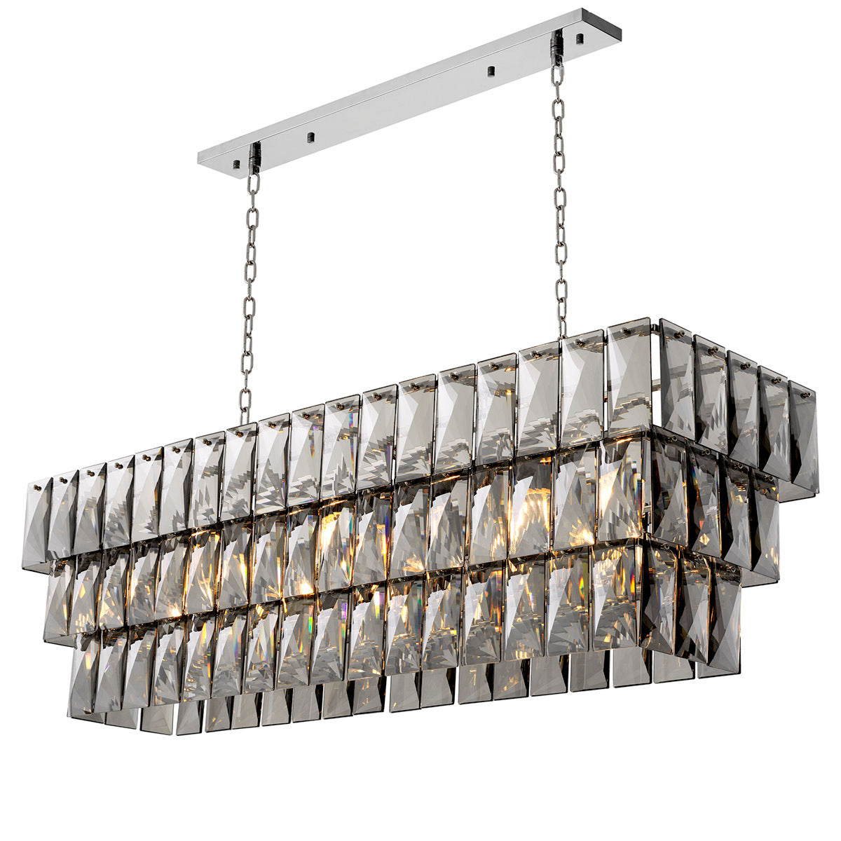 Crystal Rectangular Chandelier Amazone | Eichholtz Miami