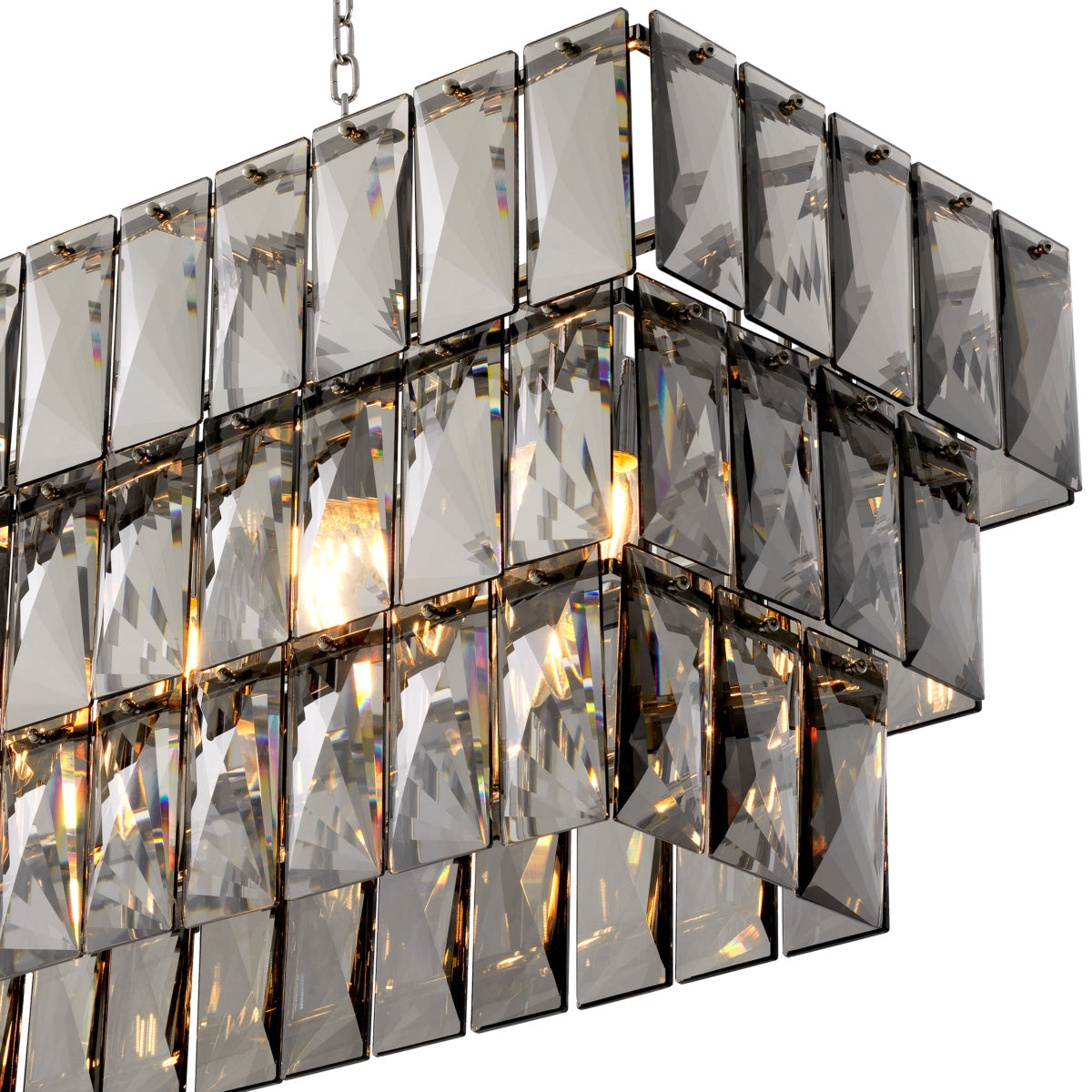 Crystal Rectangular Chandelier Amazone | Eichholtz Miami
