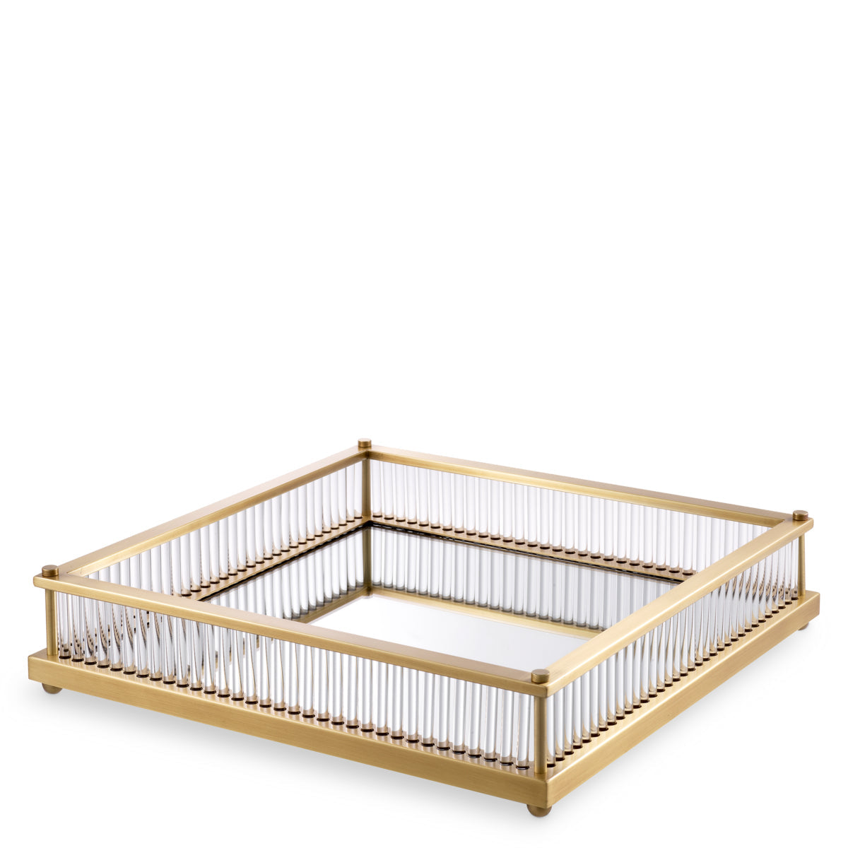Mirror Bottom Square Tray Cora | Eichholtz Miami