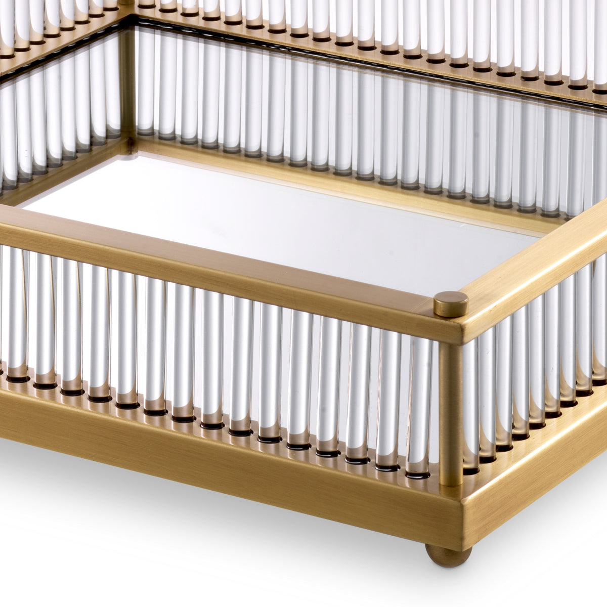 Mirror Bottom Square Tray Cora | Eichholtz Miami