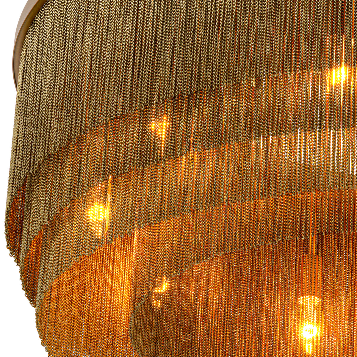 Antique Brass Fringe Chandelier Tissot | Eichholtz Miami