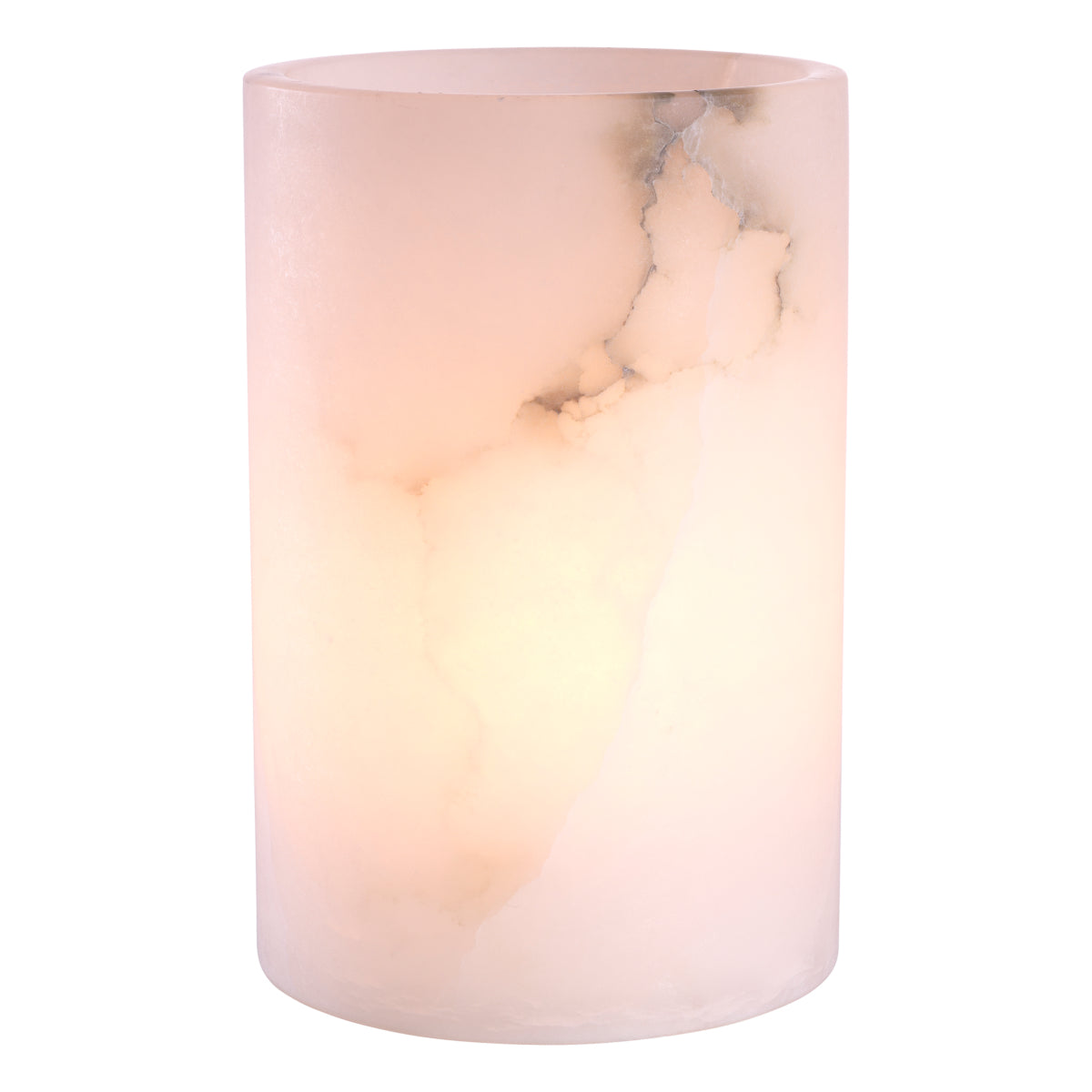 Cylindrical Alabaster Candle Holder Mercer | Eichholtz Miami