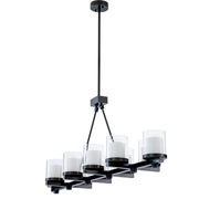 Bronze Clear Glass Chandelier Garrett | Eichholtz Miami