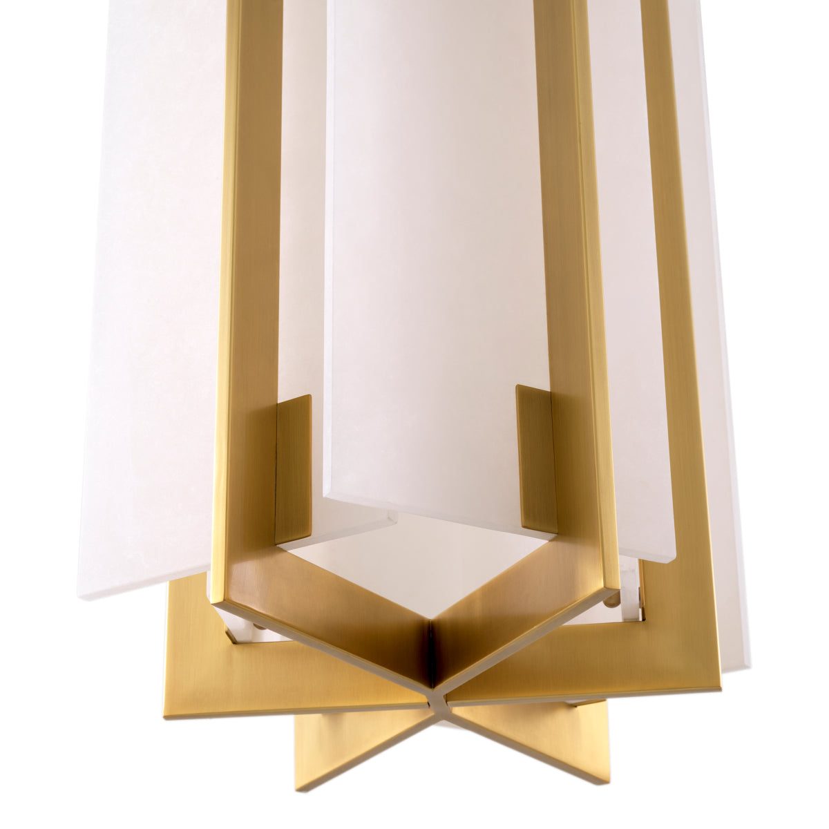Gold with Alabaster Chandelier Lugano | Eichholtz Miami