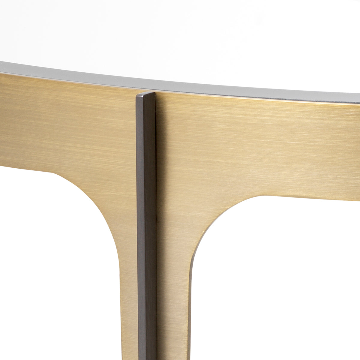 Semi-Circular Glass Console Table Artemisa | Eichholtz Miami