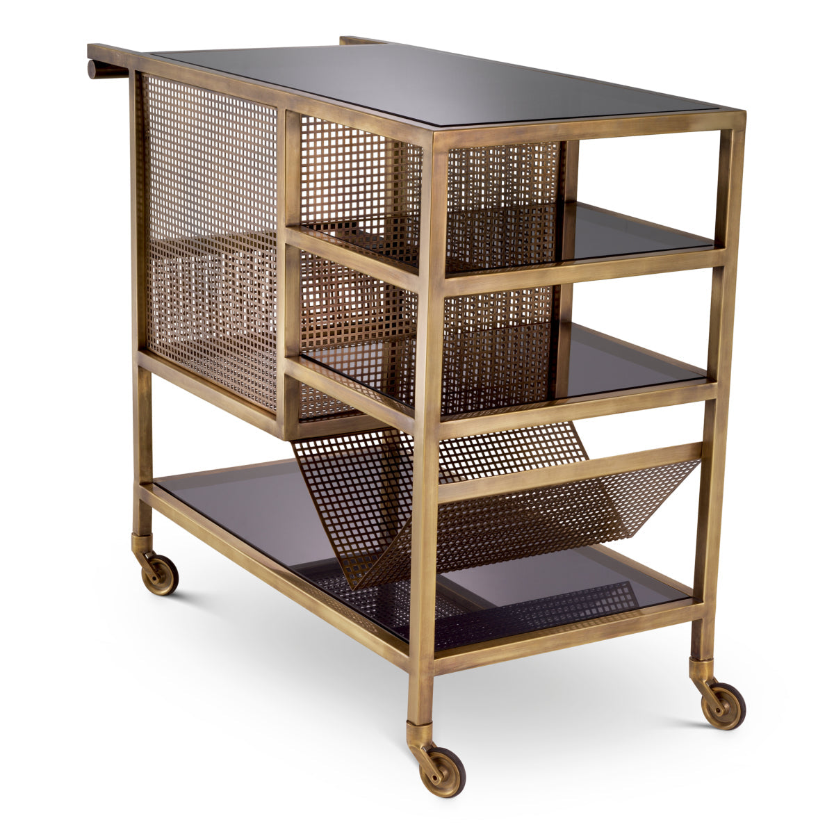 Vintage Brass Trolley Sterling | Eichholtz Miami