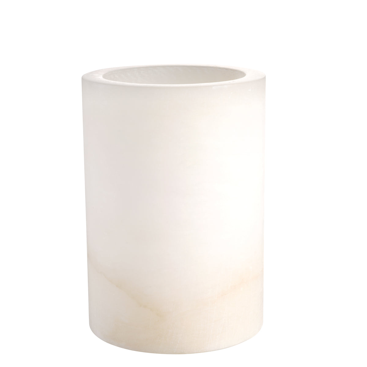Cylindrical Alabaster Candle Holder Mercer | Eichholtz Miami
