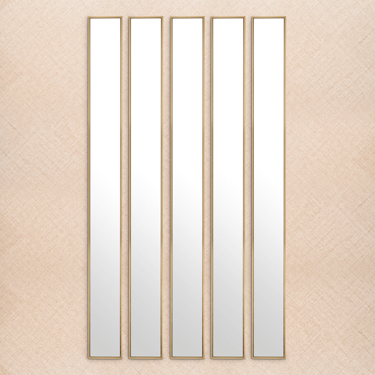 Brushed Brass Mirror Redondo | Eichholtz Miami