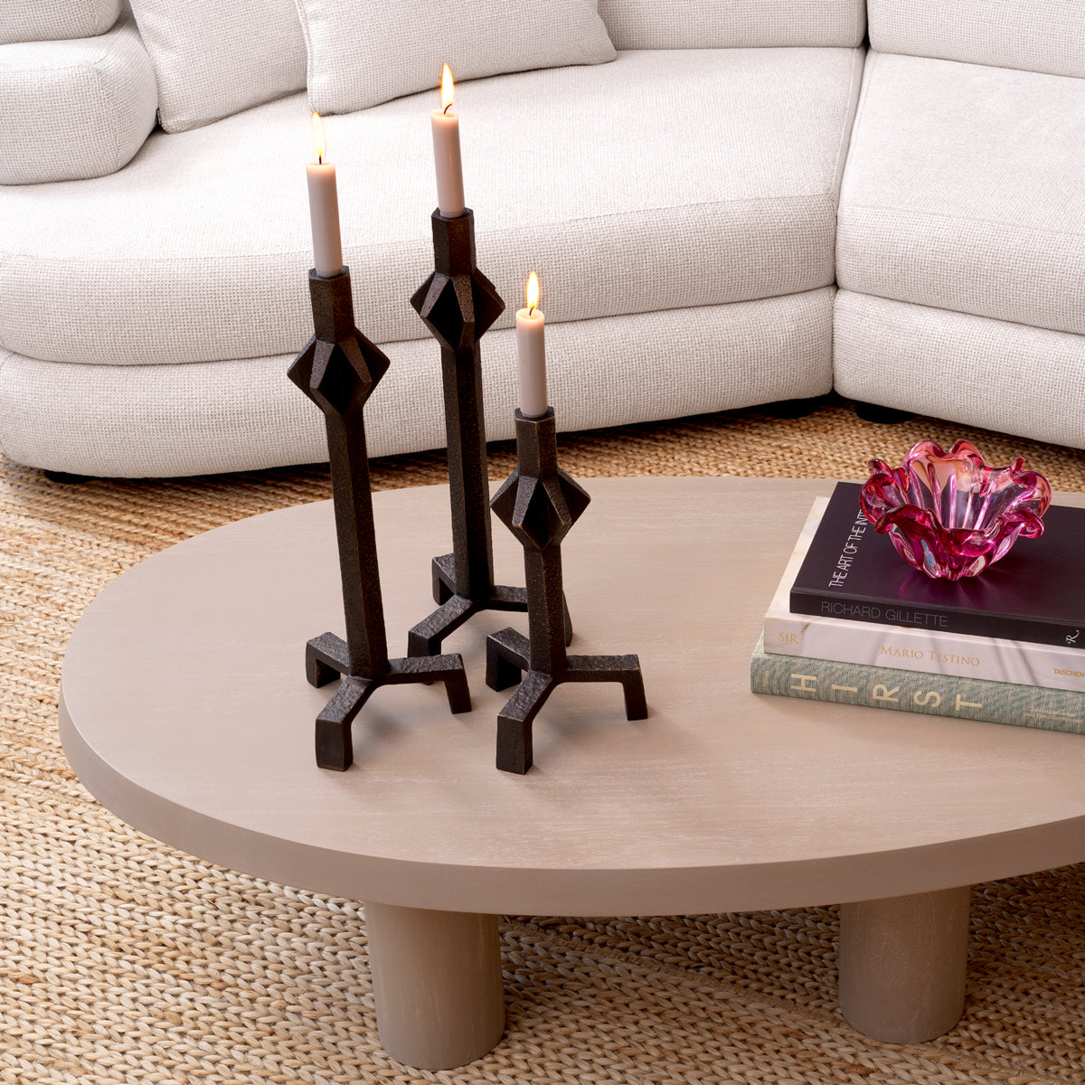 Bronze Vintage Candle Holder Conti | Eichholtz Miami