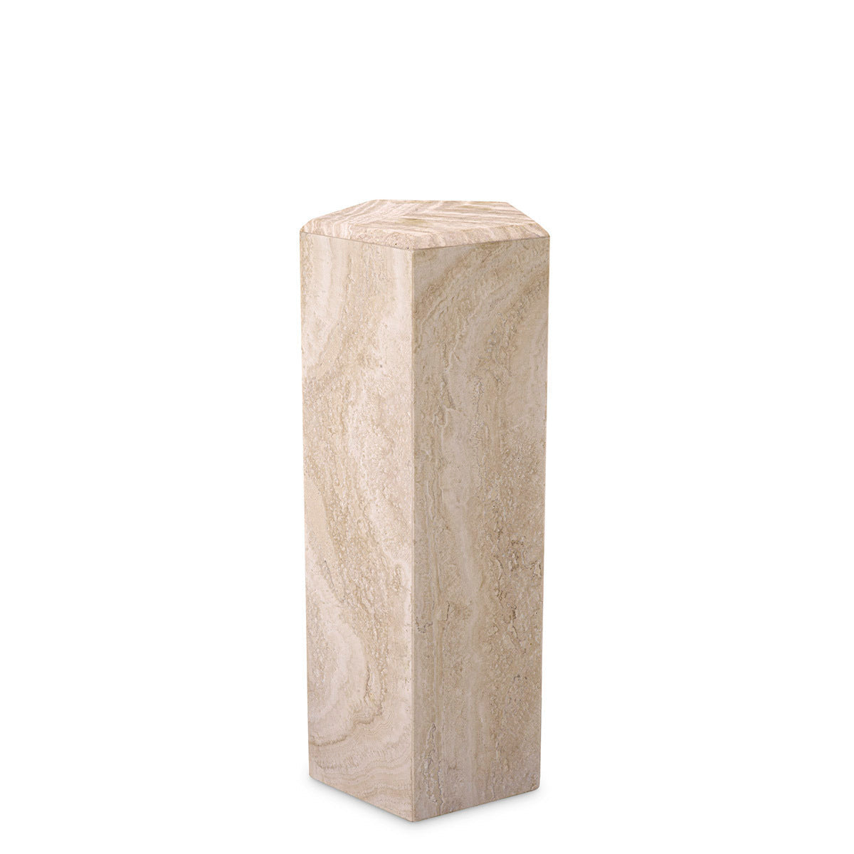 Hexagonal Travertine Column Cuneo | Eichholtz Miami