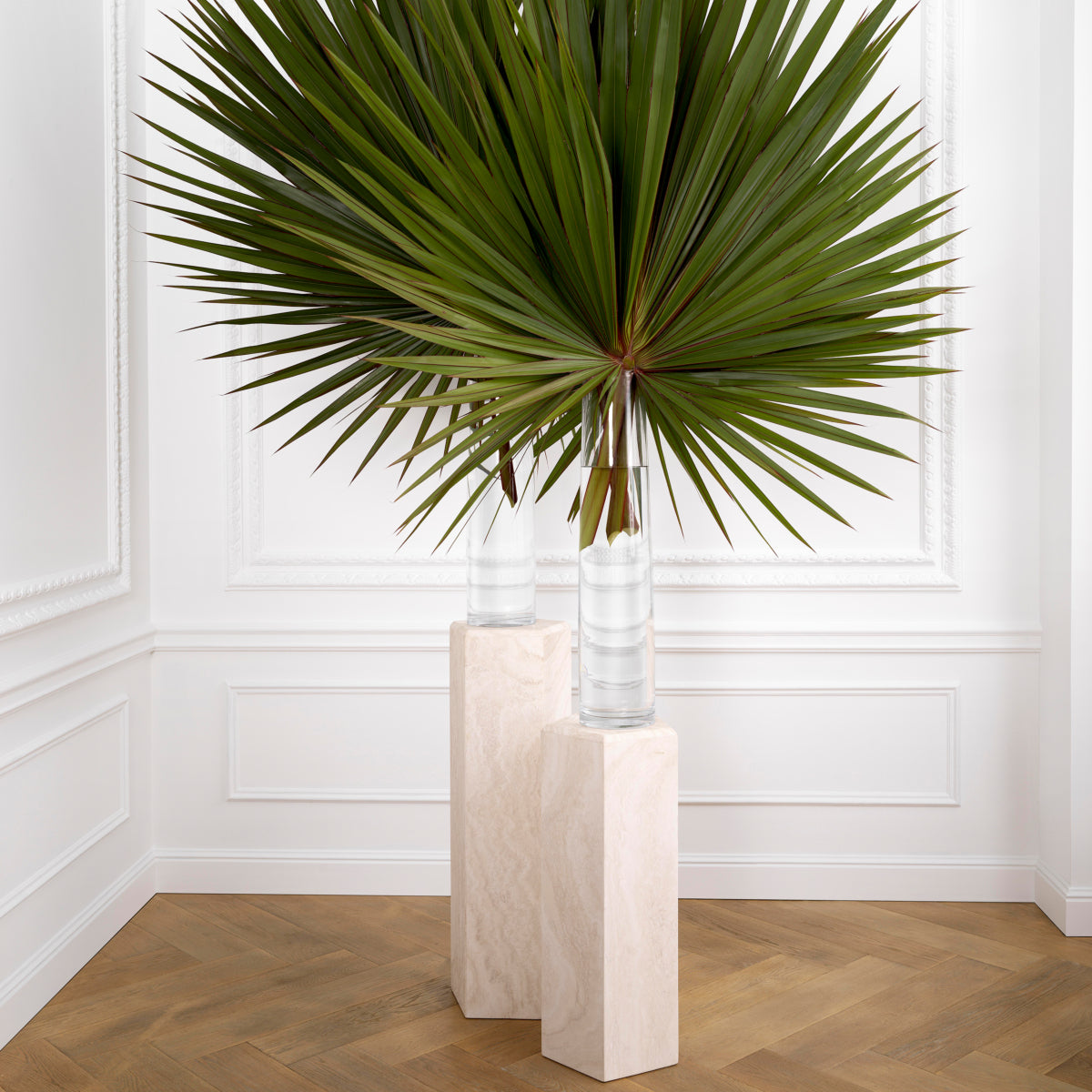 Hexagonal Travertine Column Cuneo | Eichholtz Miami