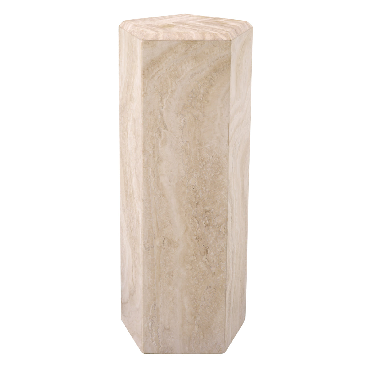 Hexagonal Travertine Column Cuneo | Eichholtz Miami