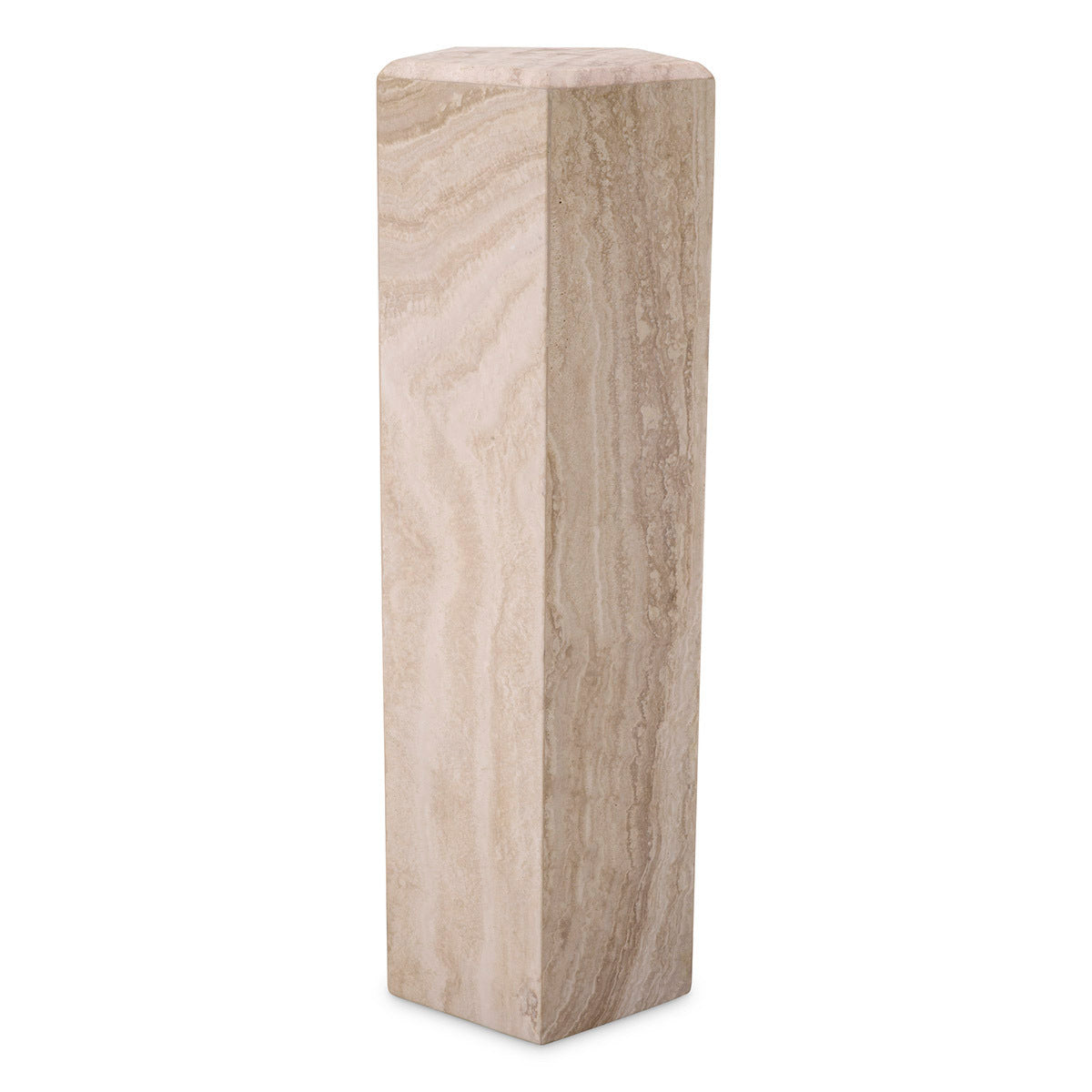 Hexagonal Travertine Column Cuneo | Eichholtz Miami