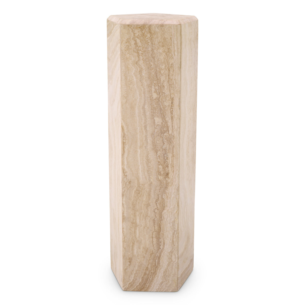 Hexagonal Travertine Column Cuneo | Eichholtz Miami