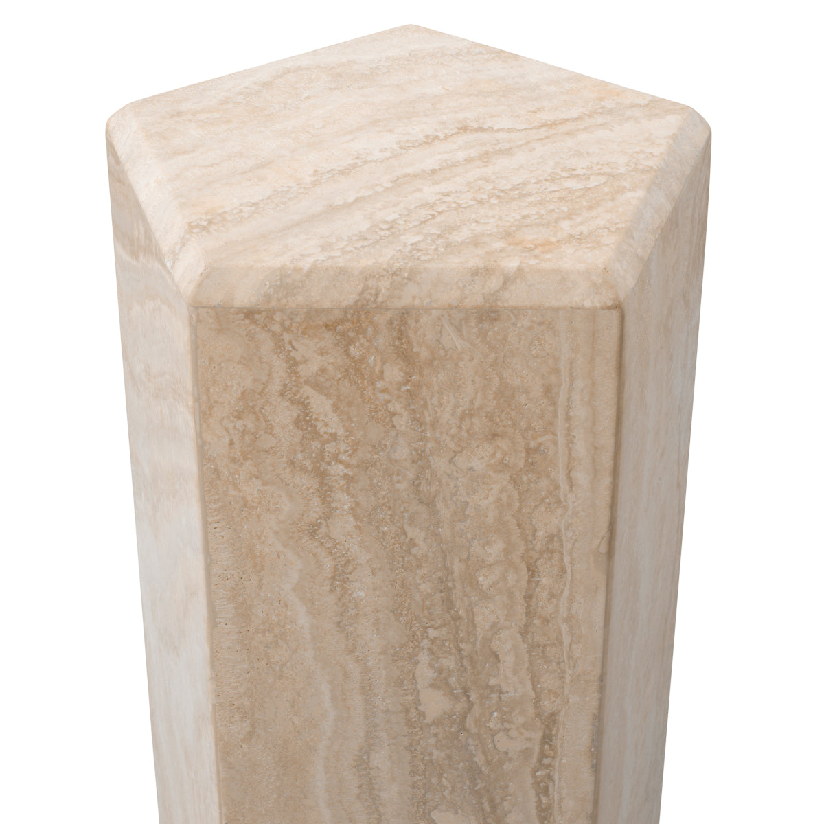 Hexagonal Travertine Column Cuneo | Eichholtz Miami