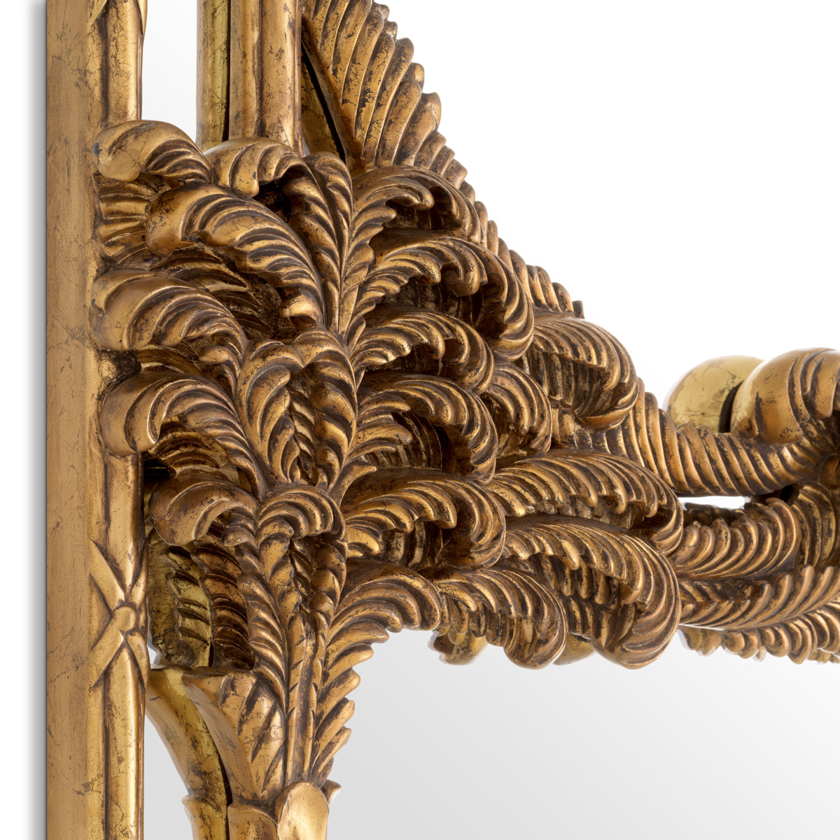 Hand-Carved Mahogany Mirror Le Royal | Eichholtz Miami