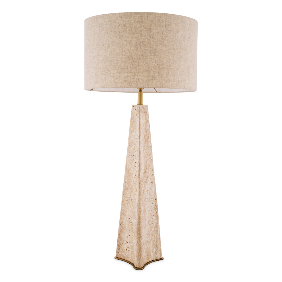 Travertine Table Lamp Benson | Eichholtz Miami