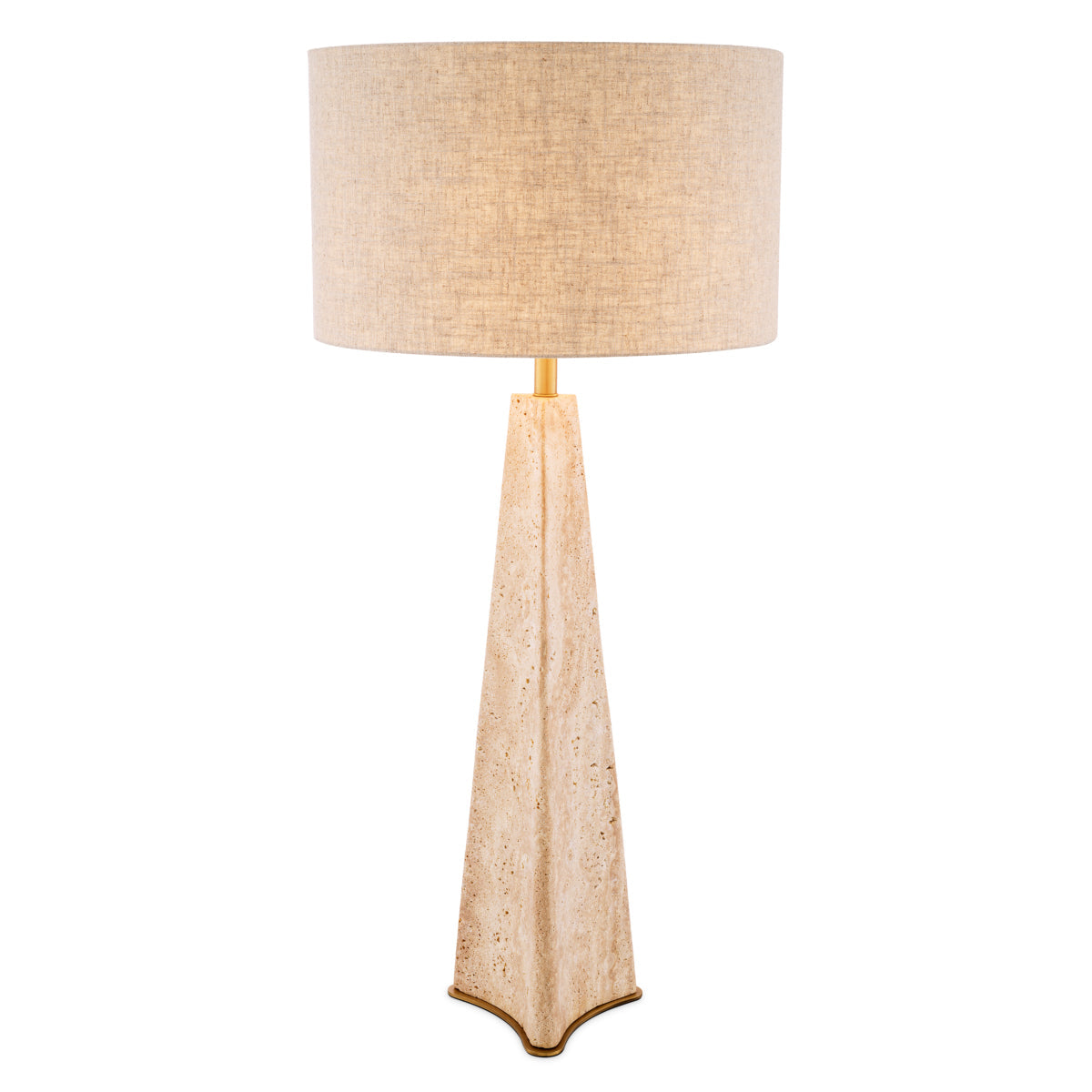 Travertine Table Lamp Benson | Eichholtz Miami