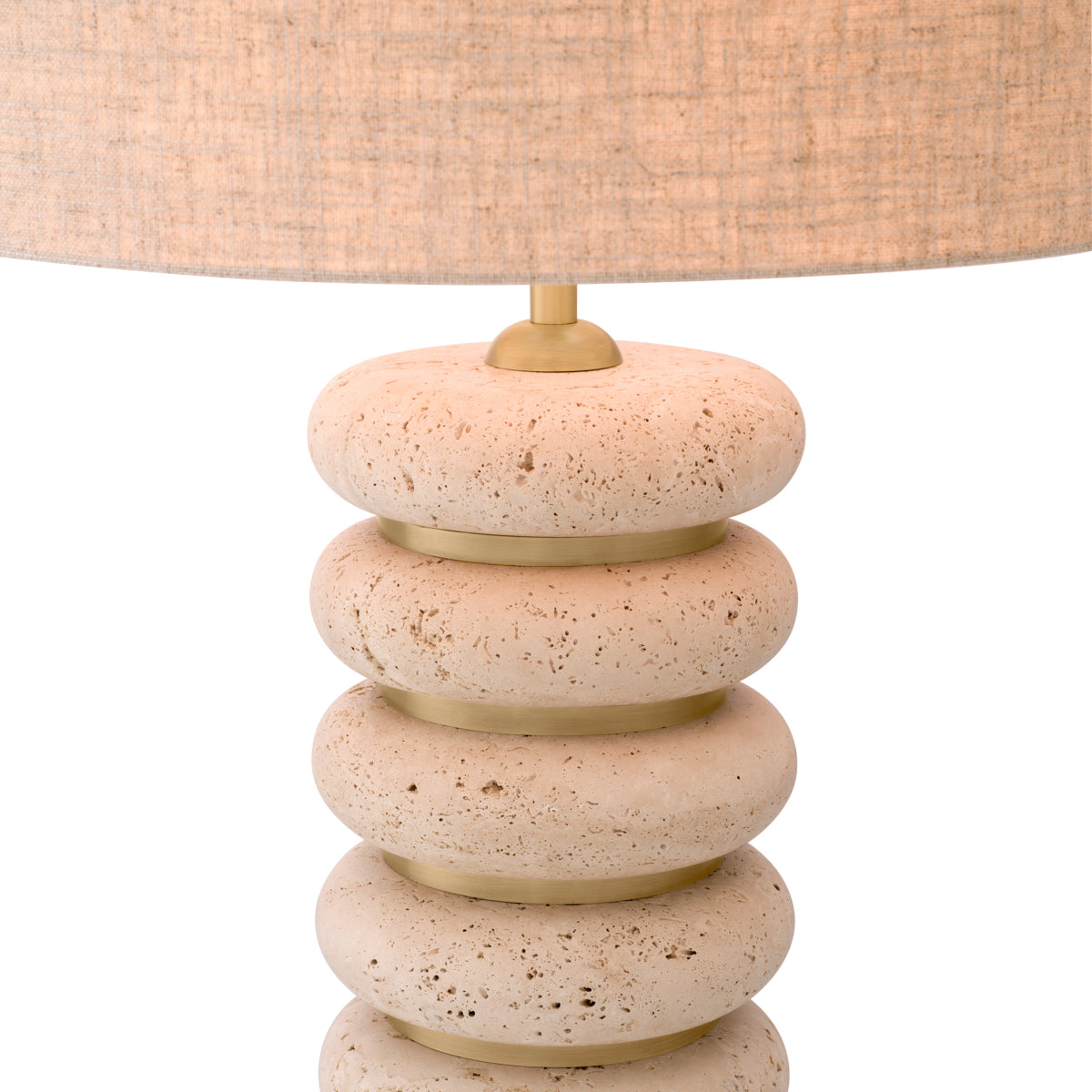 Sculptural Travertine Table Lamp Baron | Eichholtz Miami